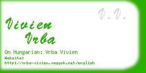 vivien vrba business card